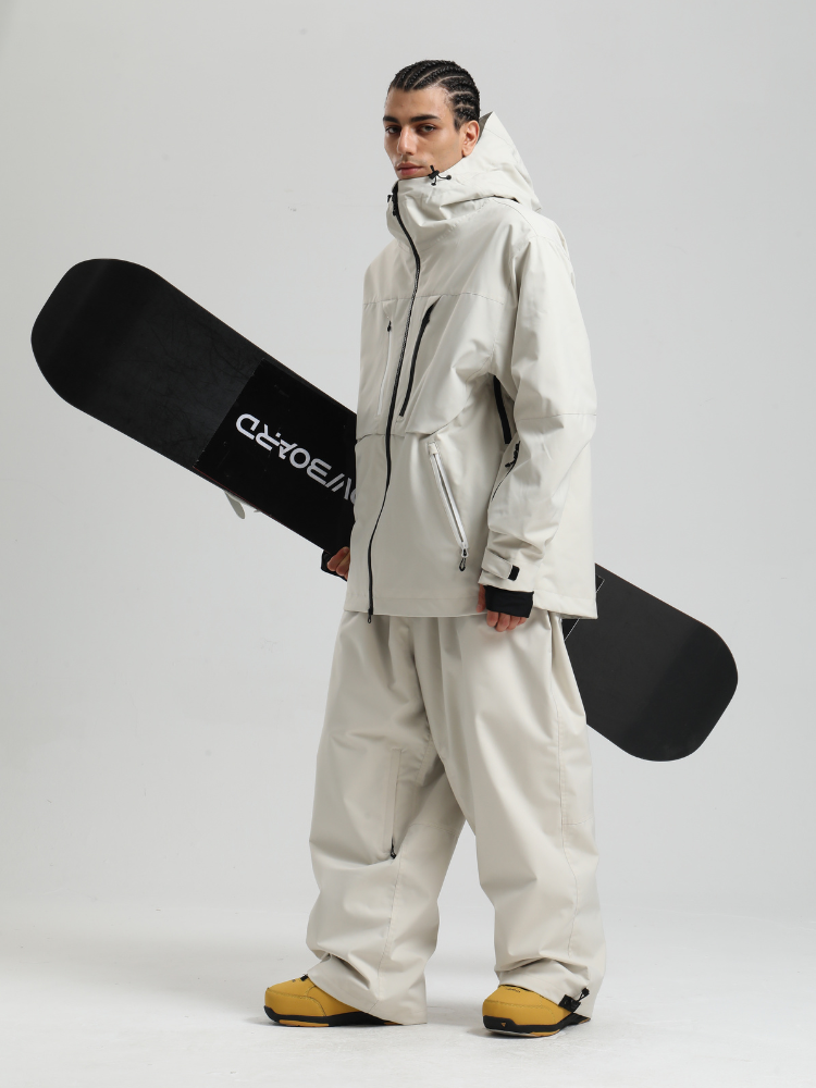Men's Cargo Snowboard Jacket StormGuard Insulated Baggy Snow Jacket - Gsou Snow