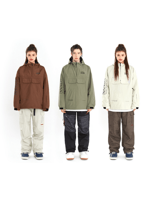 Women's Outerwear Ski Pullover Shell Jacket - NANDN