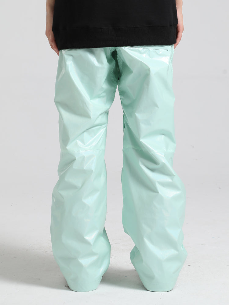 Herren-Skihose, mintgrün, stylisch, glänzend, wasserdicht - Gsou Snow