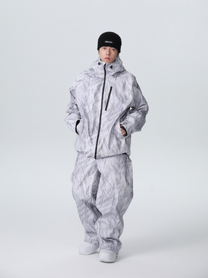 Men's Snowboard Suits Denim Drift Baggy Snow Suit - Searipe
