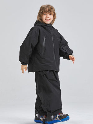 Kids Snowboard Jacket Detachable Rabbit Ears Hooded Snow Jacket - Doorek