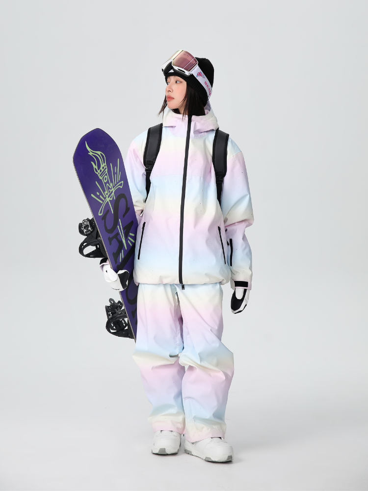 Damen-Schneeanzug mit Glitzer-Eiscreme-Motiv – Searipe