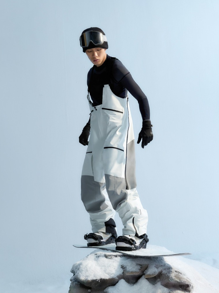 Men's Ski Suits Dermizax 3L Summit Ski Bibs - NANEND