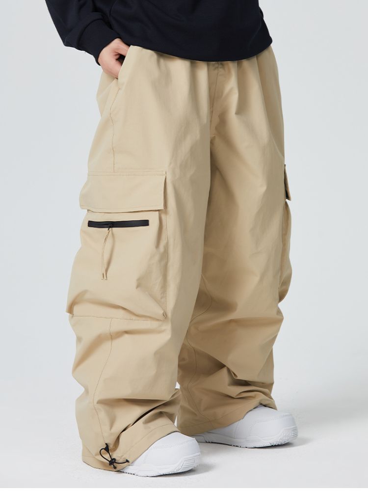 Herren-Snowboardhose mit Reißverschlusstasche, Baggy-Cargo-Schnitt - Searipe