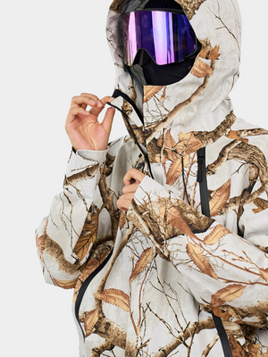 Men's Snowboard Jacket GlideFlow Jungle Shell Unisex Baggy Ski Jacket - Doorek