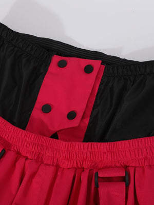 Women's Suspender Baggy Snow Pants -Doorek