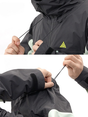 Men's Snowboard Jacket Grid 3L RECCO® Insulated Snow Jacket - NANEND