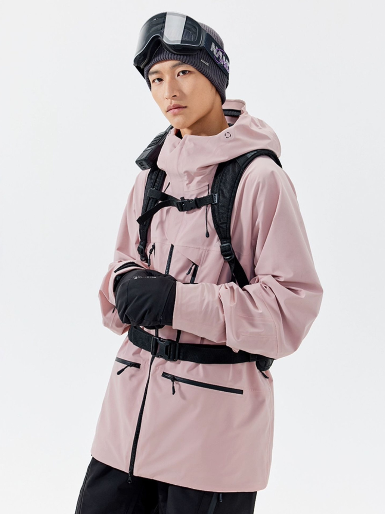 Herren-Snowboardjacke 3L Alpine Isolierte Skijacke - NANEND