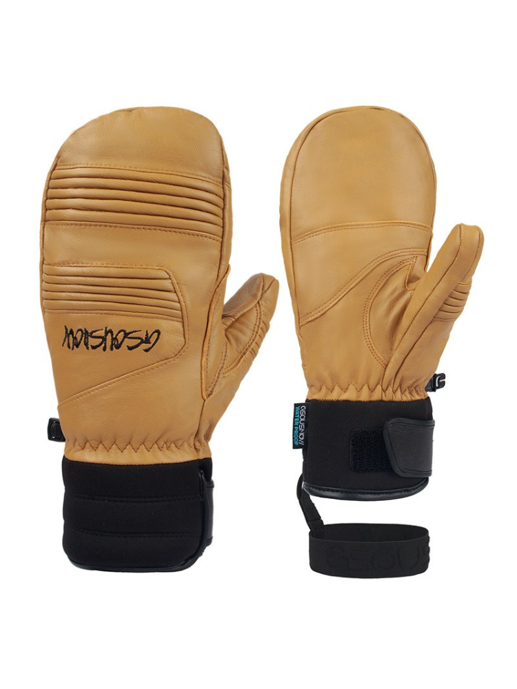 Unisex-Schneehandschuhe, Winter-Skihandschuhe aus Leder - Gsou Snow