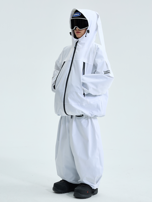 Kids Snowboard Jacket Detachable Rabbit Ears Hooded Snow Jacket - Doorek