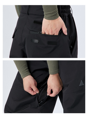 Men's Snowboard Pants ReflectRide Loose Fit Snow Pants - NANDN