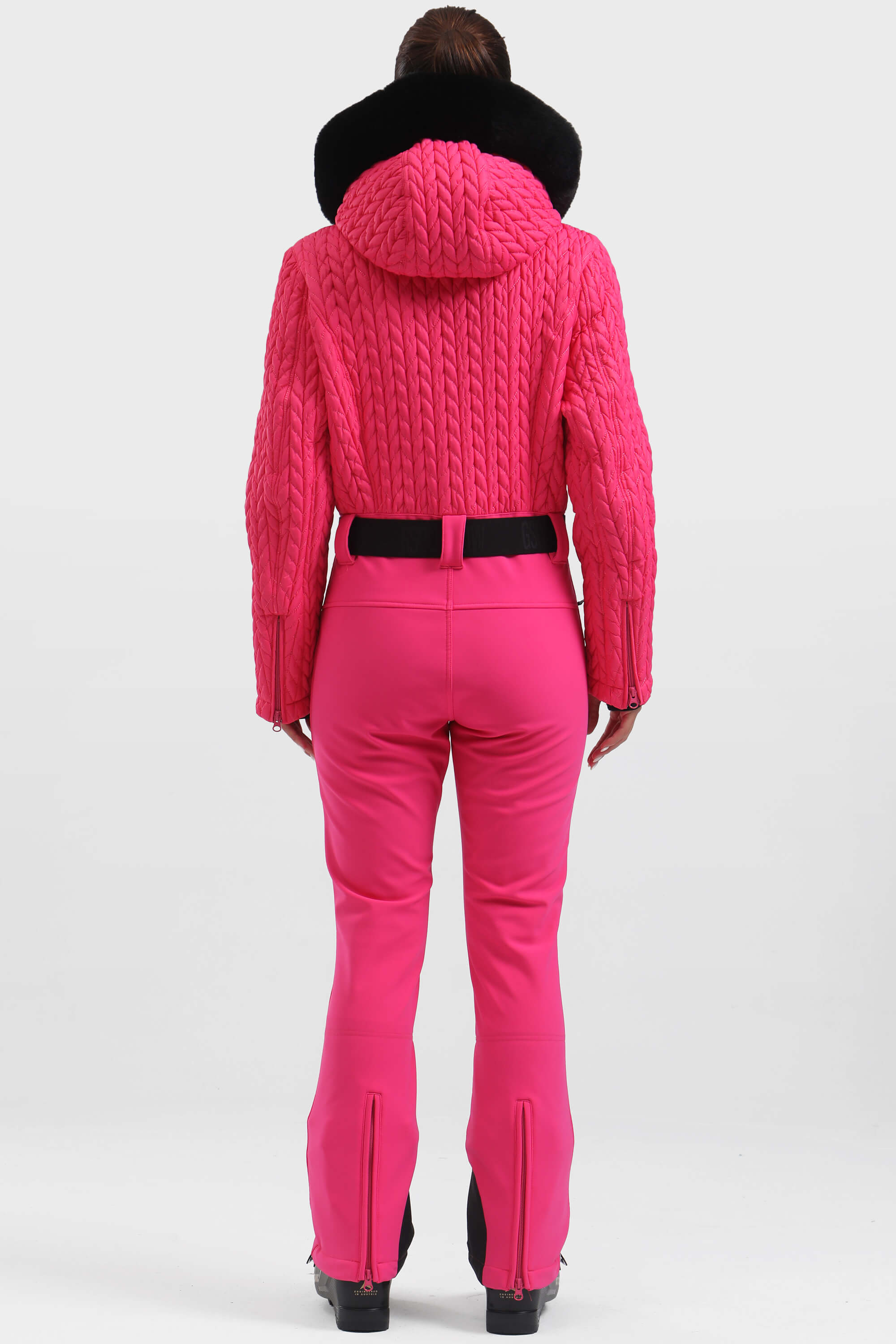 Dámský lyžařský overal s plným nařasením v barvě Magenta - Gsou Snow