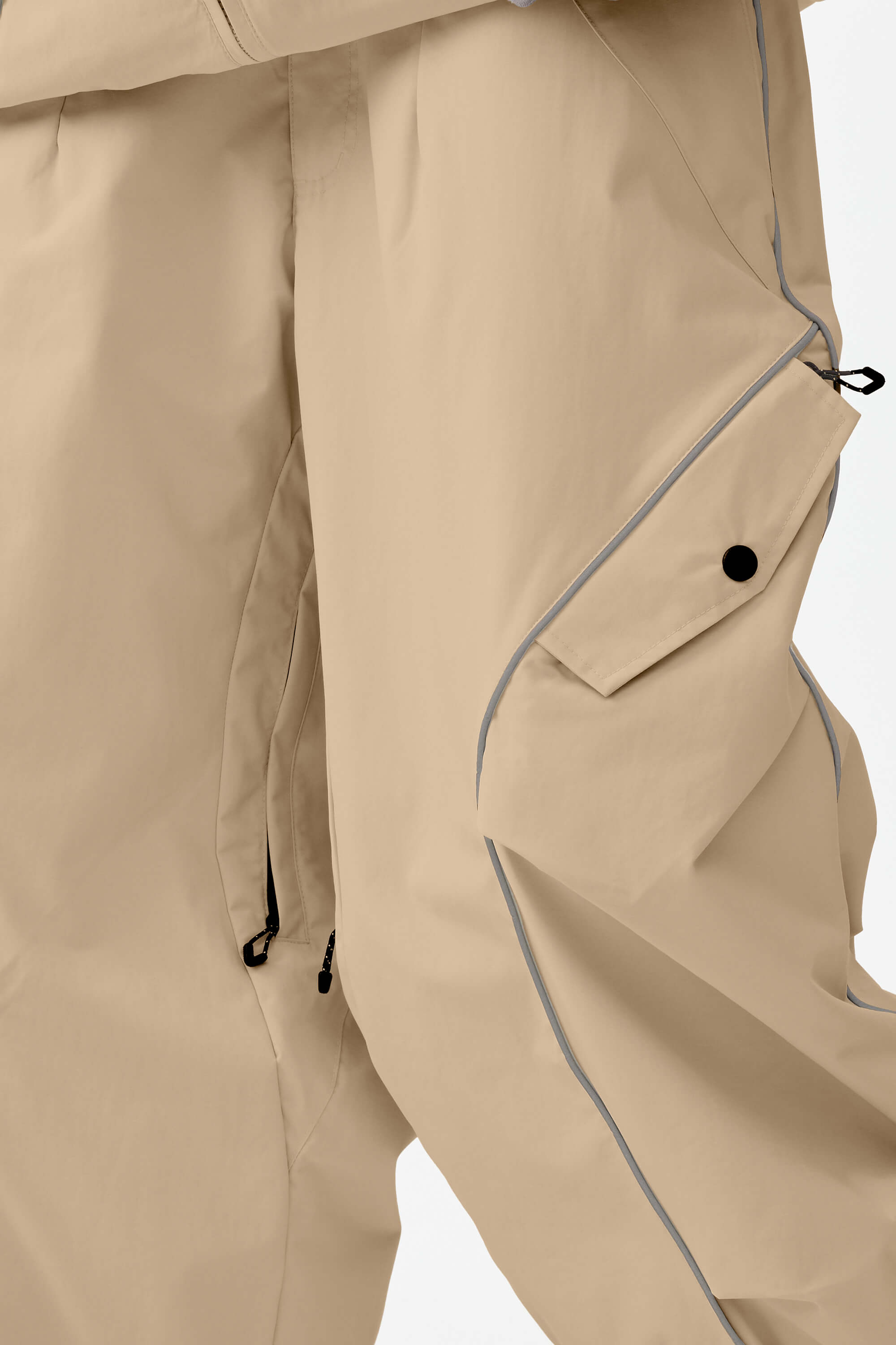 Dámské khaki retro kalhoty s reflexními prvky - Gsou Snow