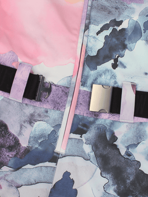 Ski Jumpsuit Snowboard Jumpsuit Belted Flare Slim Ski Jumpsuit - Gsou Snow