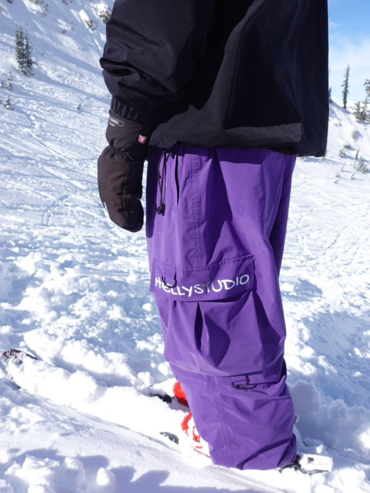 Super Baggy Fleece-Snowboardhose für Damen - Hellystudio