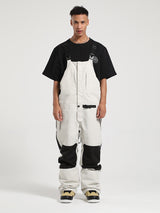 Pánské sněhové bíby s plným zipem a suchým zipem v bílé barvě - Gsou Snow