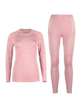 Damen-Thermo-Snowboardunterwäsche in Pink, Ski-Baselayer - Gsou Snow