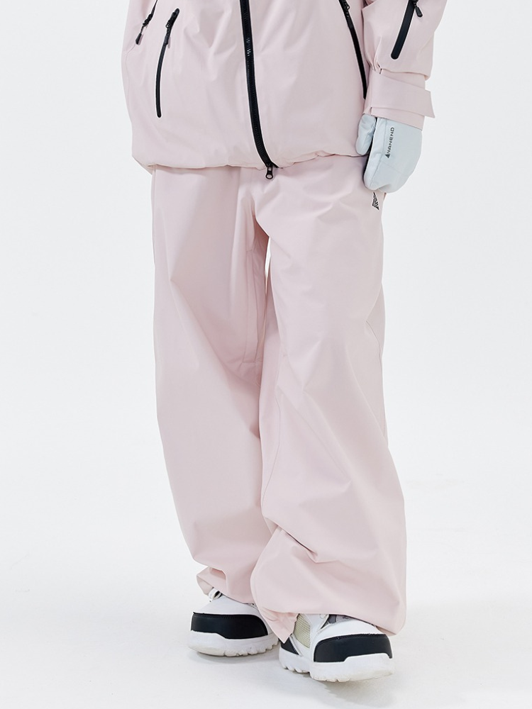 Women's Snowboard Pant Pink 3L Winter Snow Pants - NANEND