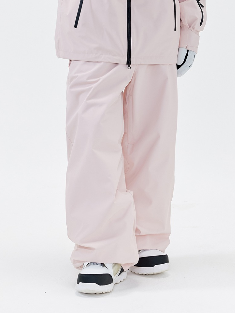 Women's Snowboard Pant Pink 3L Winter Snow Pants - NANEND