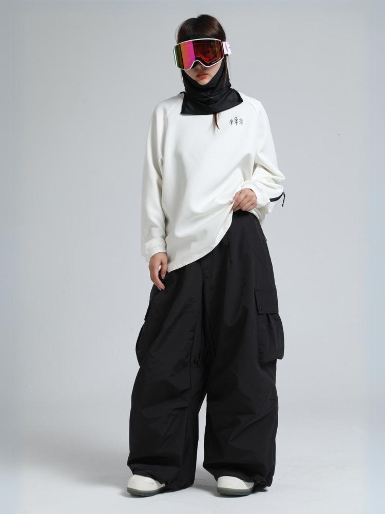 Women's Snow Pants Baggy Cargo Snowboard Pants - Gsou Snow