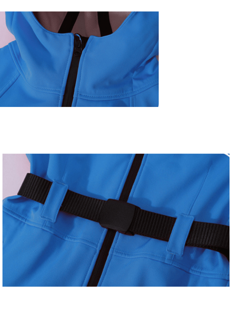 Women's One Piece Snowsuit Slim Ski Jumpsuit - Doorek