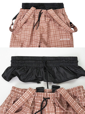 Unisex Snowboard Pant Checkered Snow Pants - Molocoster