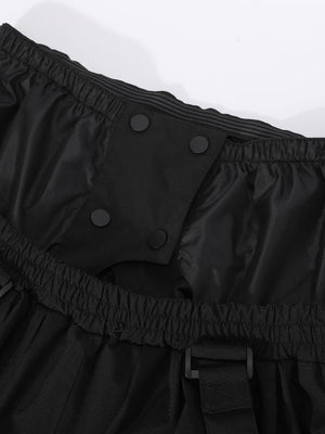 Women's Suspender Baggy Snow Pants -Doorek