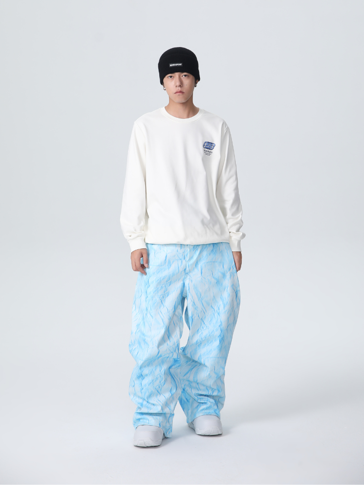 Men's Snowboard Suits Denim Drift Baggy Snow Suit - Searipe