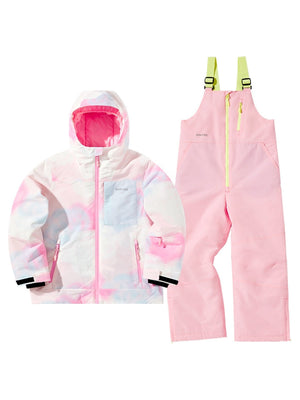 Kid's Snowboard Suits Candy Color Gradient Snow Suits -NANDN