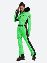 Slim-Fit-Skianzüge aus Kunstpelz für Damen – Gsou Snow