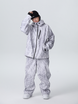 Men's Snowboard Suits Denim Drift Baggy Snow Suit - Searipe