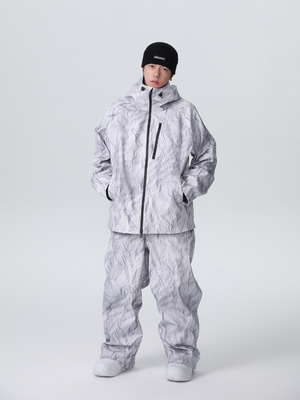 Men's Snowboard Suits Denim Drift Baggy Snow Suit - Searipe