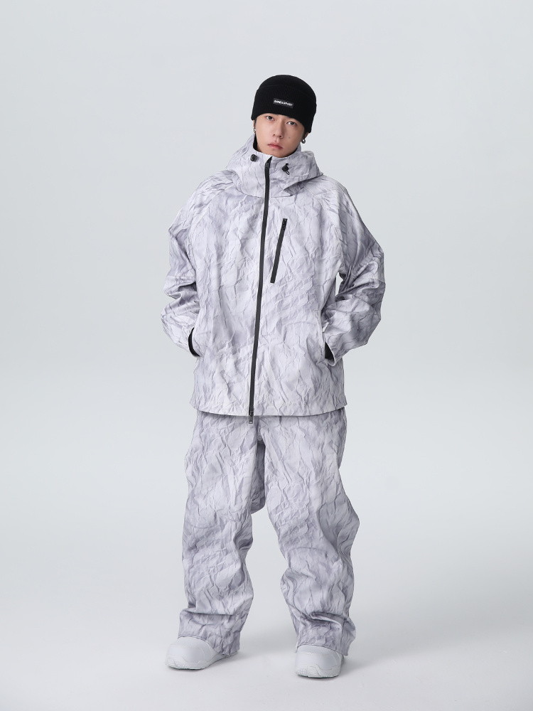 Men's Snowboard Suits Denim Drift Baggy Snow Suit - Searipe