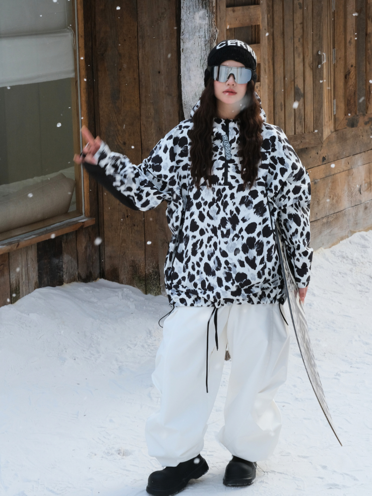 Unisex Ski Jacket 3L Leopard Steeze Snow Jacket - Hellystudio