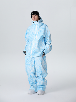 Men's Snowboard Suits Denim Drift Baggy Snow Suit - Searipe