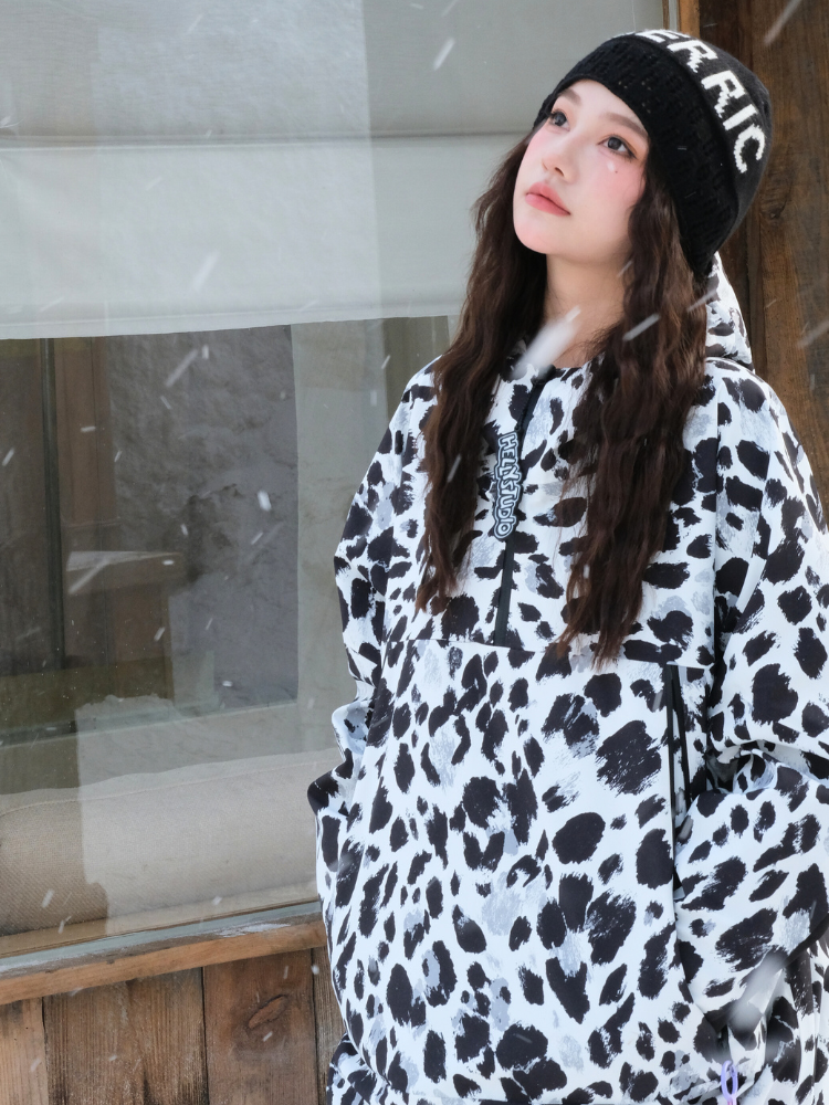 Unisex Ski Jacket 3L Leopard Steeze Snow Jacket - Hellystudio