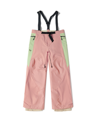 Men's Snowboard Pant Coral Pink Cargo Snow Pants - LITAN