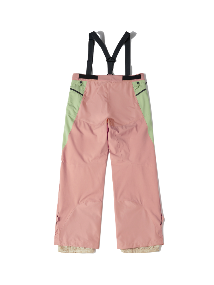Men's Snowboard Pant Coral Pink Cargo Snow Pants - LITAN