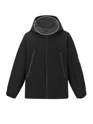 Kids Snowboard Jacket Detachable Rabbit Ears Hooded Snow Jacket - Doorek