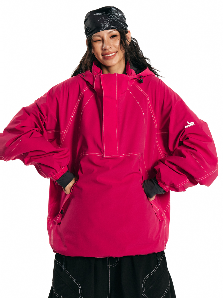 Unisex Snowboard Hoodie Gateway Shell Pullover Jacket - LITAN