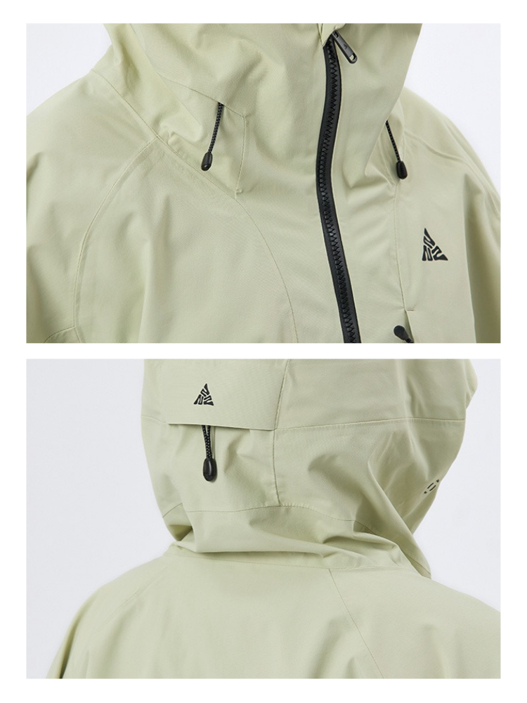 Women's Snowboard Jacket 3L Shield Lite Half-Zip Shell Snow Jacket - NANDN