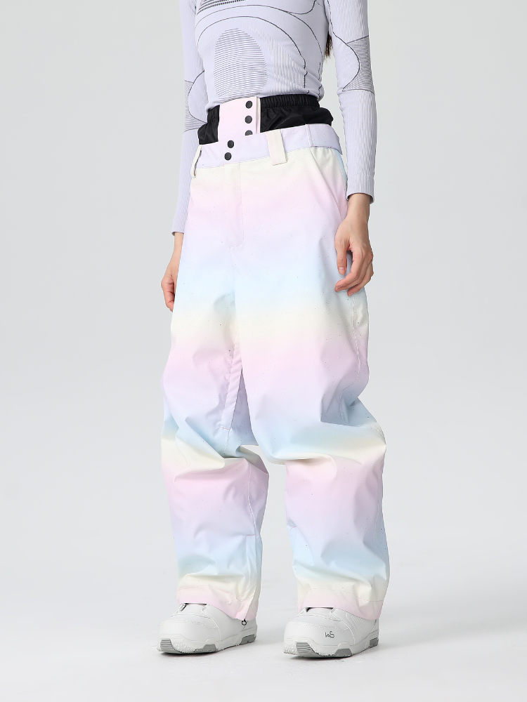 Women's Snow Jacket and Pants Sets Glitter Ice Cream Snow Suit - Searipe