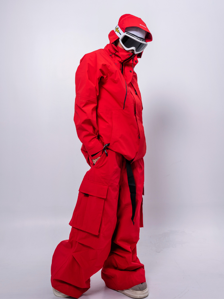 Men's Snow Pant Freeride Pro 3L Snow Bib Pants - Drysnow