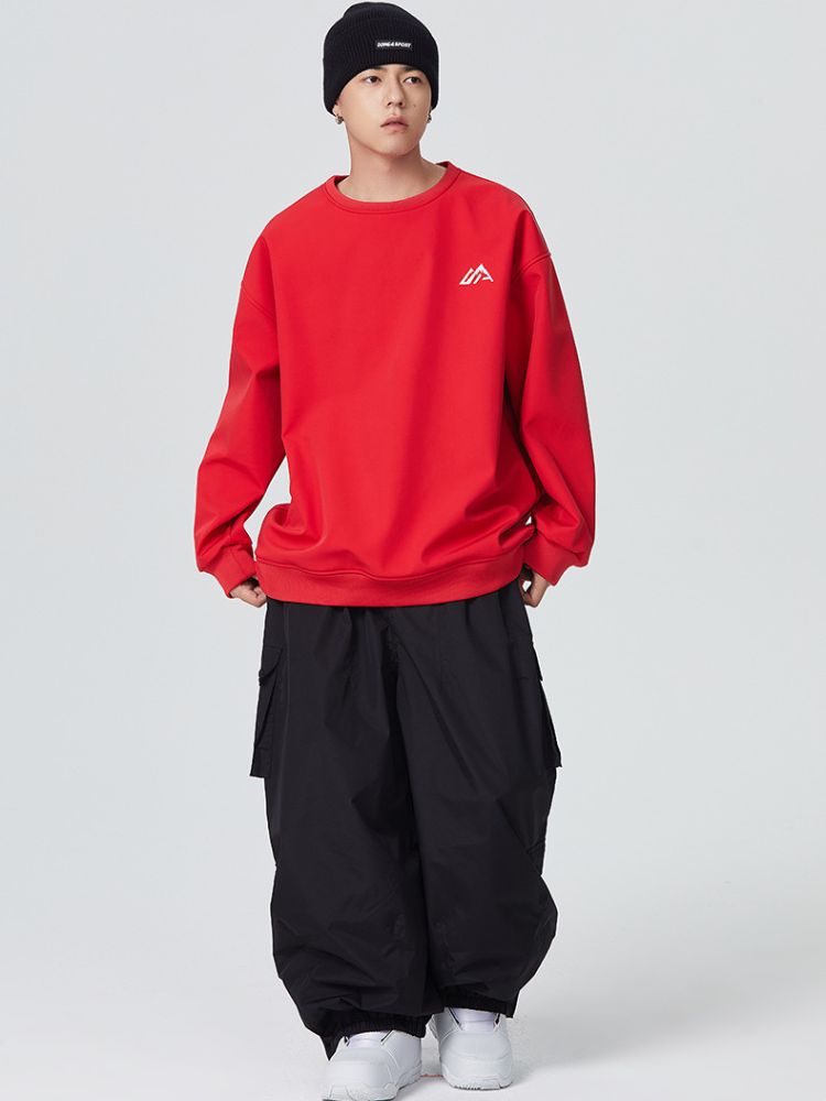 Men's Snow Pant 3L Monochrome Baggy Cargo Pants - Searipe