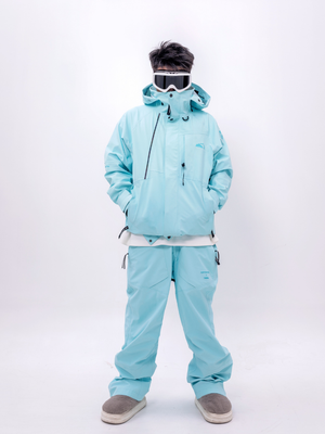 Men's Snowboard Jacket Popping 3L Shell Ski Jacket - Drysnow