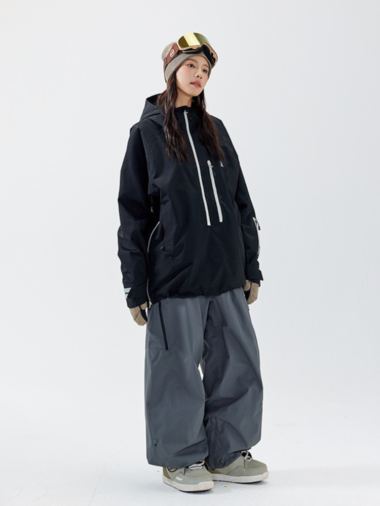Women's Snowboard Jacket Urban 3L Pullover Ski Jacket - NANEND