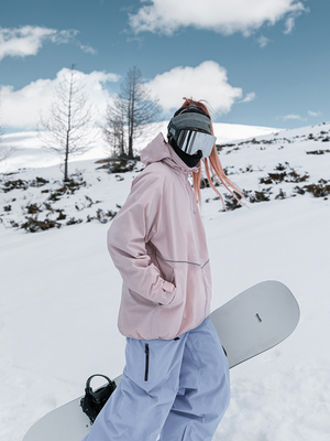 Women's Snowboard Suits Sky Pink Purple Ski Suit - NANEND