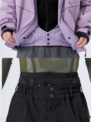 Women's Snowboard Suits Sky Pink Purple Ski Suit - NANEND