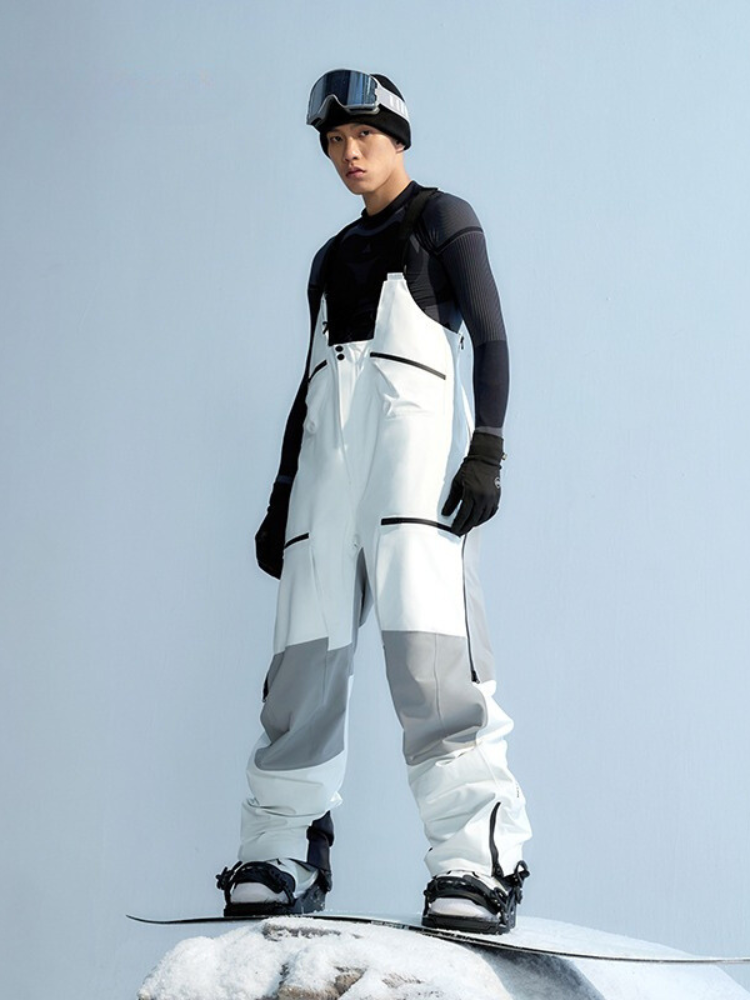 Men's Ski Suits Dermizax 3L Summit Ski Bibs - NANEND