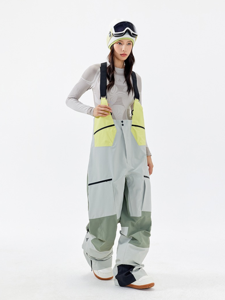 Women's Ski Suits Dermizax 3L Summit Ski Bibs - NANEND